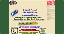 Desktop Screenshot of nationalbuttonaccordionfestival.com